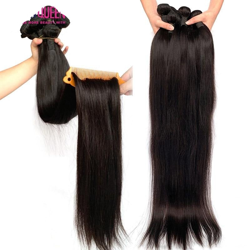 Links Brazilian Hair Weave Human Hair Bundles weave Straight Bundles 30 32  34 40 Inch Bundles Remy Hair Extensions tissage