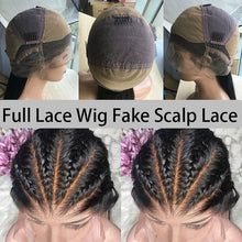 Load image into Gallery viewer, Kinky Straight Wig Full Lace Human Hair Wigs Blow Out Full Lace Wig 250 Density Lace Front Wig U Part Wig
