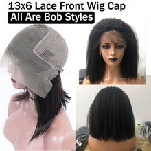 Load image into Gallery viewer, Kinky Straight Wig Full Lace Human Hair Wigs Blow Out Full Lace Wig 250 Density Lace Front Wig U Part Wig
